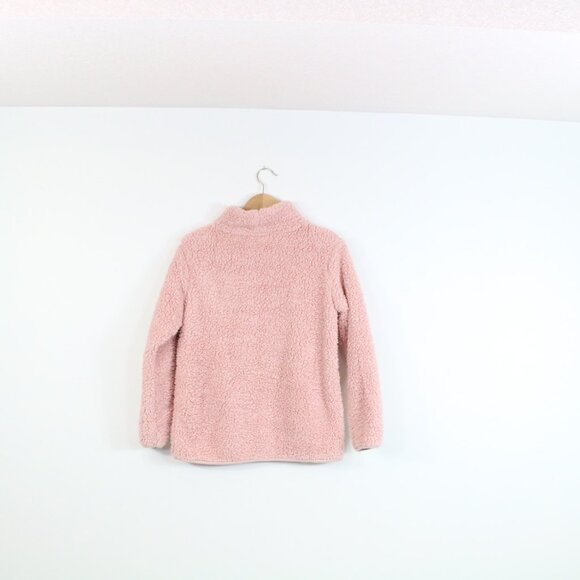 *Jockey Fleece Pink Mock Neck Sweater - Picture 7 of 7